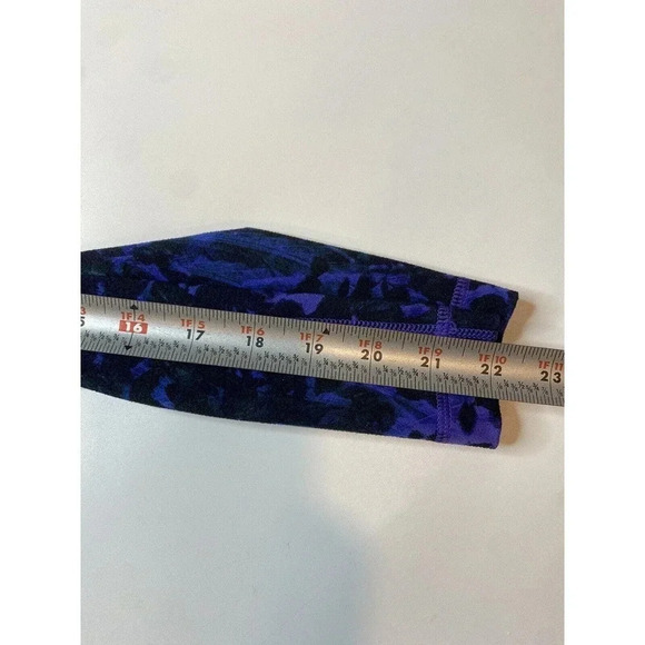 Lululemon Skinny Groove Pant Iris Flower Flower Purple Blue Women’s 4 Leggings - Picture 5 of 7